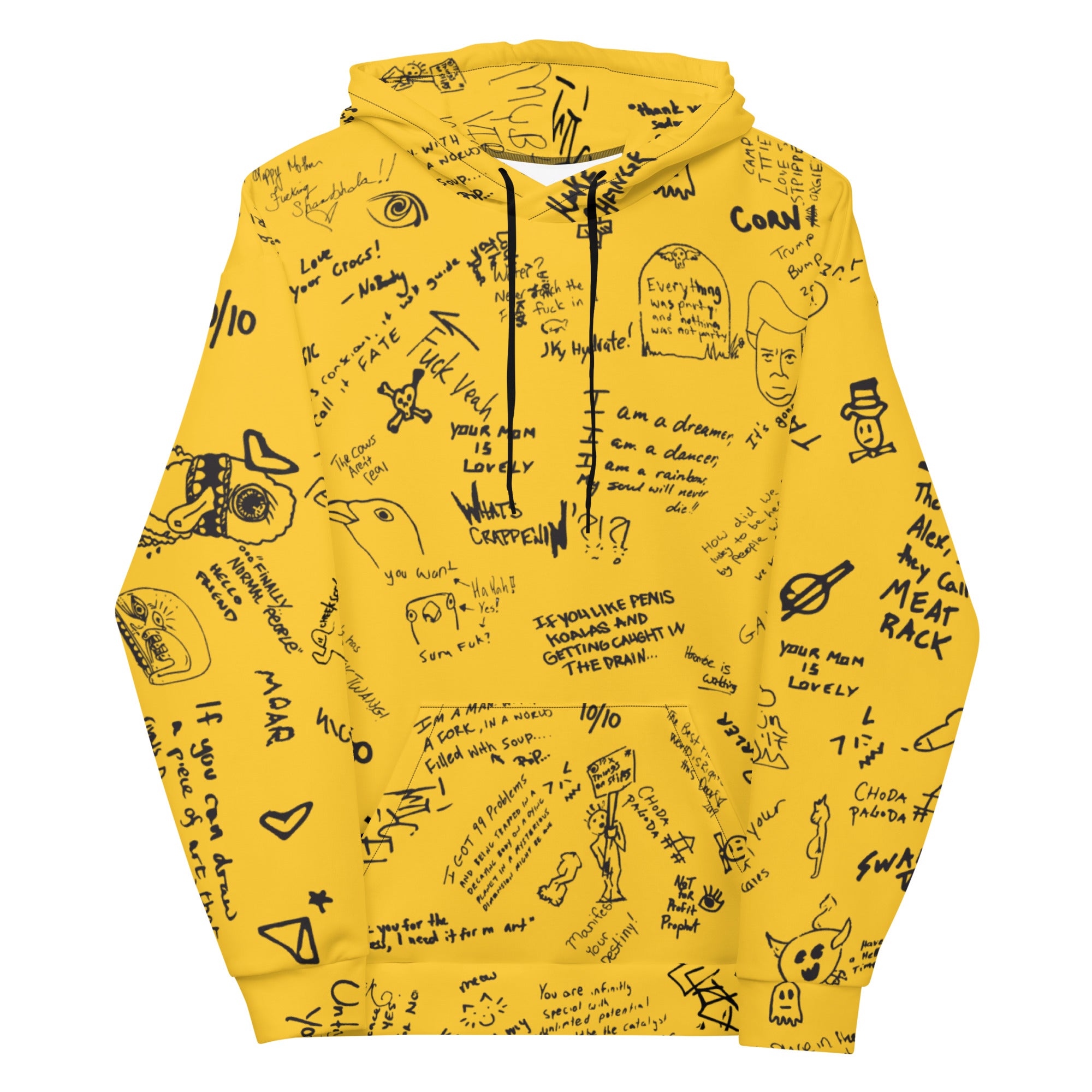 GRAFFITI HOODIE Yellow